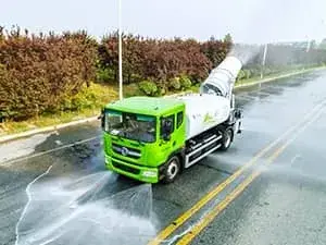 Cuve de pulvérisation électrique pour suppression de poussière