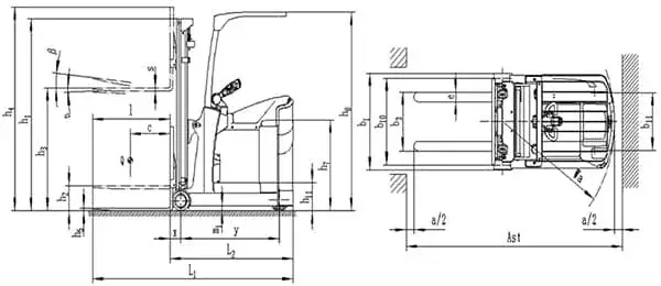 Chariot élévateur électrique à contrepoids